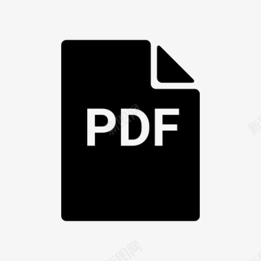 PDF扩展文档类型pdf格式图标图标