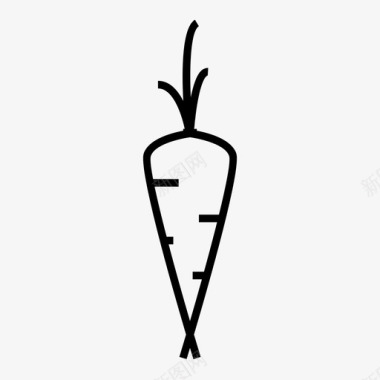 胡萝卜蔬菜零食图标图标