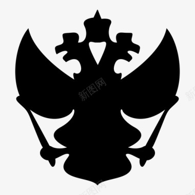 俄罗斯双鹰双头鹰图标图标