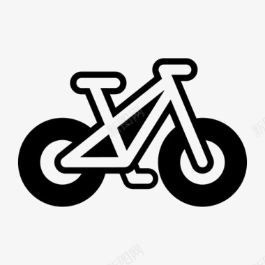 道路png自行车山地轮廓图标图标