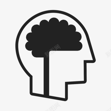 人脑图片大脑思考科学图标图标