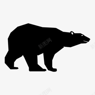 哺乳动物北极熊哺乳动物大型动物图标图标