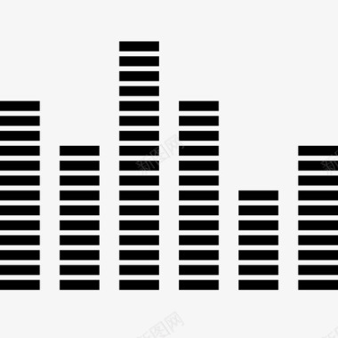 声音设备均衡器音频酒吧图标图标