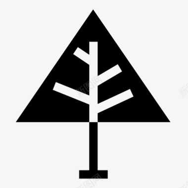 抽象树自然抽象树图标图标