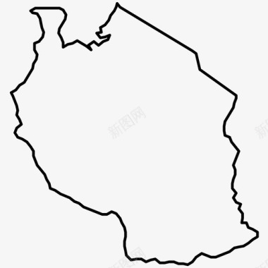 地点标志坦桑尼亚旅游坦桑尼亚地图图标图标