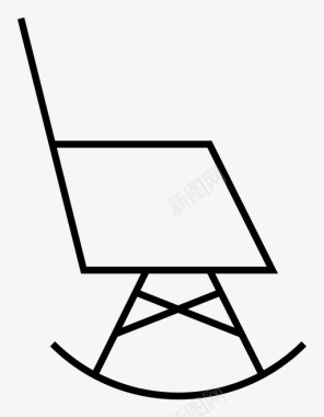 座椅椅子极简主义极简家具图标图标