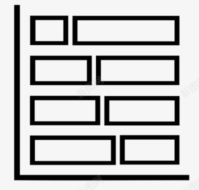 镂空栏图表栏图标图标