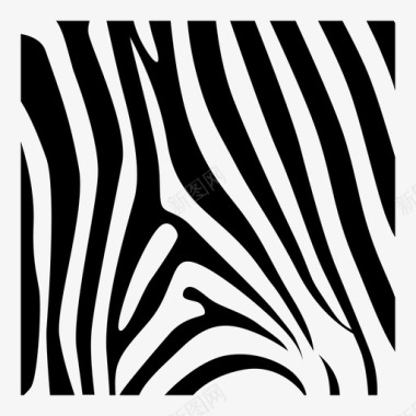 斑马条纹纳米比亚图案图标图标