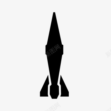 火箭迫击炮战争炮弹图标图标