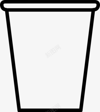 饮料杯杯子饮料一次性杯子图标图标