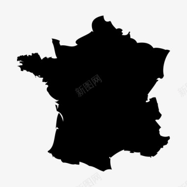 法国旅行地点图标图标