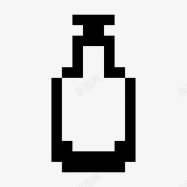 空瓶瓶子容器复古图标图标