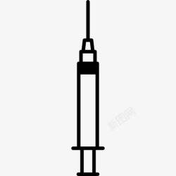 流感疫苗注射器注射安全图标高清图片