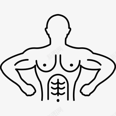 男体操运动员外形变型人物体操图标图标