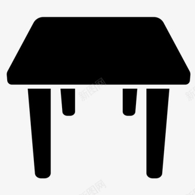 桌子小桌子边桌图标图标