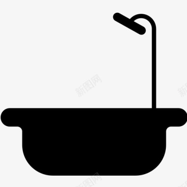 洗涤标签洗涤标识浴缸浴室清洁图标图标