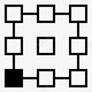 矢量蒲公英插图定点底角图标图标