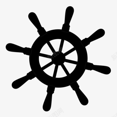轮船船轮船航海图标图标