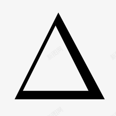 三角几何三角洲字母表兄弟会图标图标