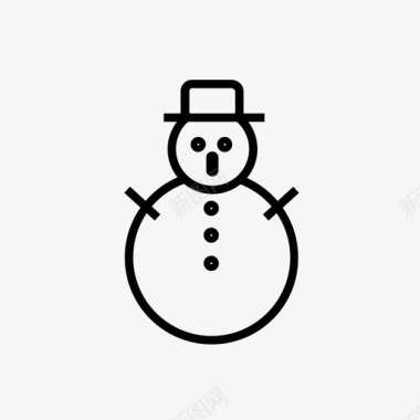 雪人雪人圣诞节冬季图标图标