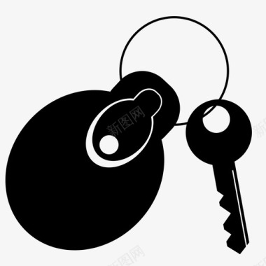 钥匙锁钥匙房子钥匙钥匙链图标图标