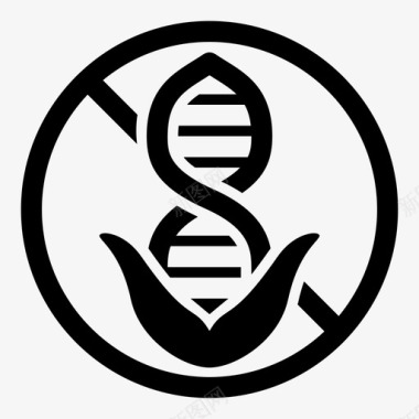 非转基因植物有机图标图标
