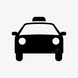 公共交通标识出租车公共交通小汽车图标高清图片