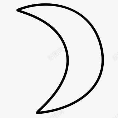 月亮余晖时间图标图标