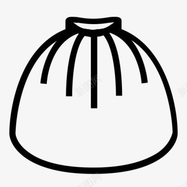饺子小笼包汤圆图标图标