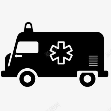 救护车救护车卡车救命图标图标
