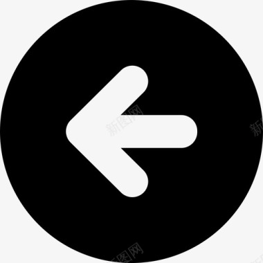 向左旋转箭头辅助线左图标图标