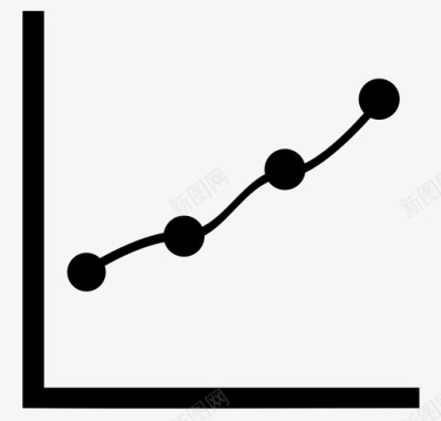 电脑图信息折线图图表指标图标图标