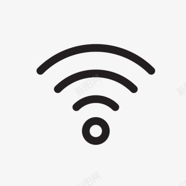 WiFi信号wifi在线签名图标图标