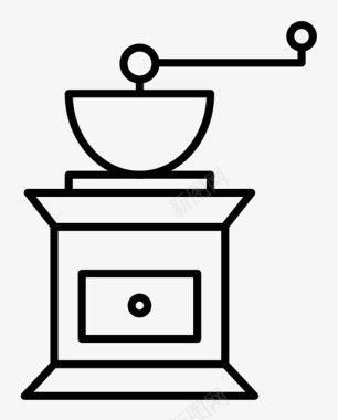 手工实木采购产品研磨机爪哇豆手工研磨咖啡图标图标