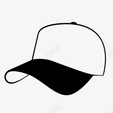 头帽子棒球棒球帽图标图标