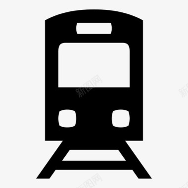 地铁标识火车轨道交通公共交通图标图标
