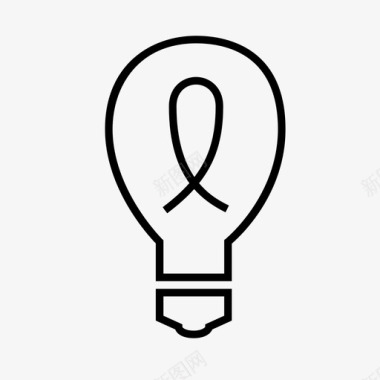 光亮折射灯泡光亮创意图标图标
