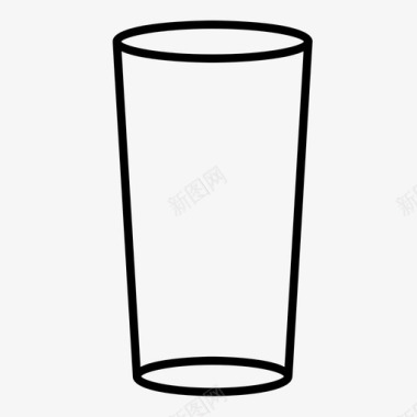 杯子冷藏杯专用玻璃杯服务杯图标图标