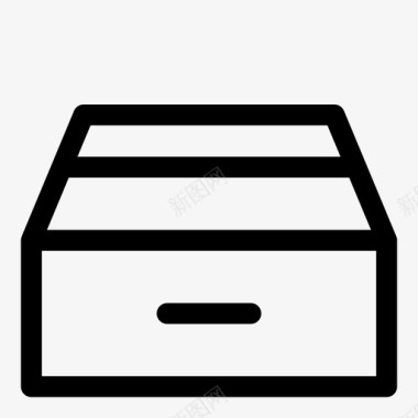 送货箱箱子包裹文件图标图标