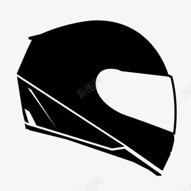 头盔头盔摩托车防护图标图标