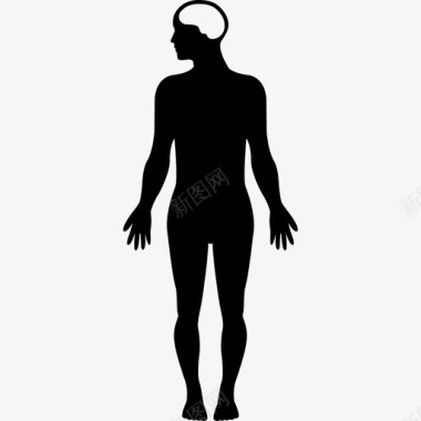 轮廓男性人体轮廓变体人身体部位图标图标
