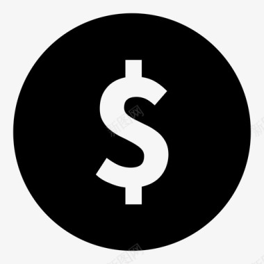 梦想基金硬币电子商务经济图标图标