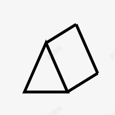 三角形形状棱锥体图标图标