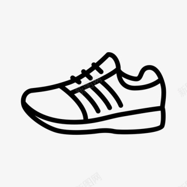 运动鞋服装运动鞋图标图标