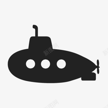 水下旅行潜艇旅行图标图标