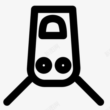 公共交通标识火车运输公共交通图标图标