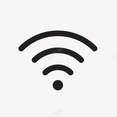波形旋涡wifi信号传输图标图标