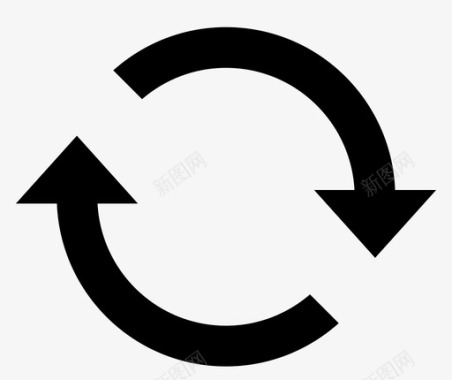 向左旋转旋转循环刷新图标图标