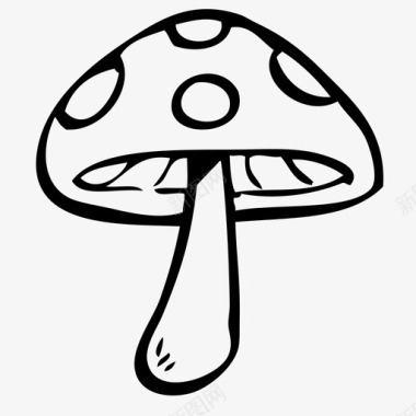 蘑菇林地斑点图标图标
