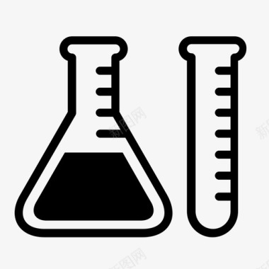 烧杯烧杯试管科学家图标图标